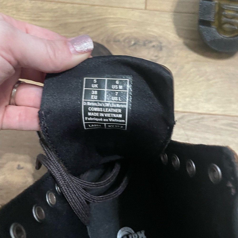 Dr. Martens Dark Brown Combat Boots - Picture 4 of 4